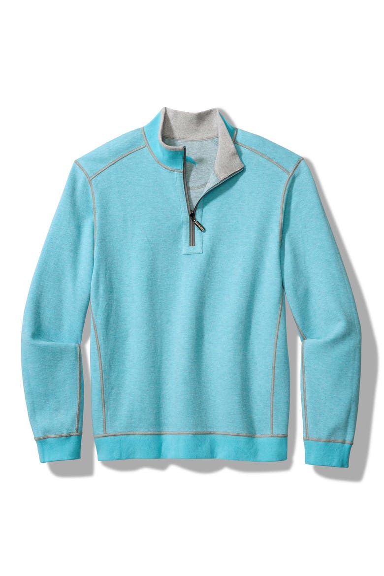 Flip Coast Reversible Half Zip Pullover, Alternate, color, BALA SHARK HEATHER