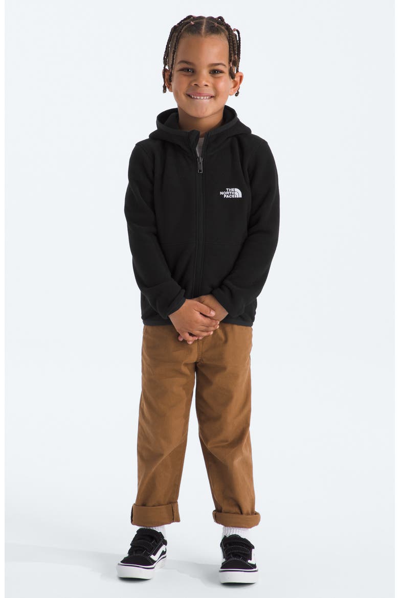 Kids' Glacier Polar Fleece Zip-Up Hoodie, Alternate, color, TNF BLACK