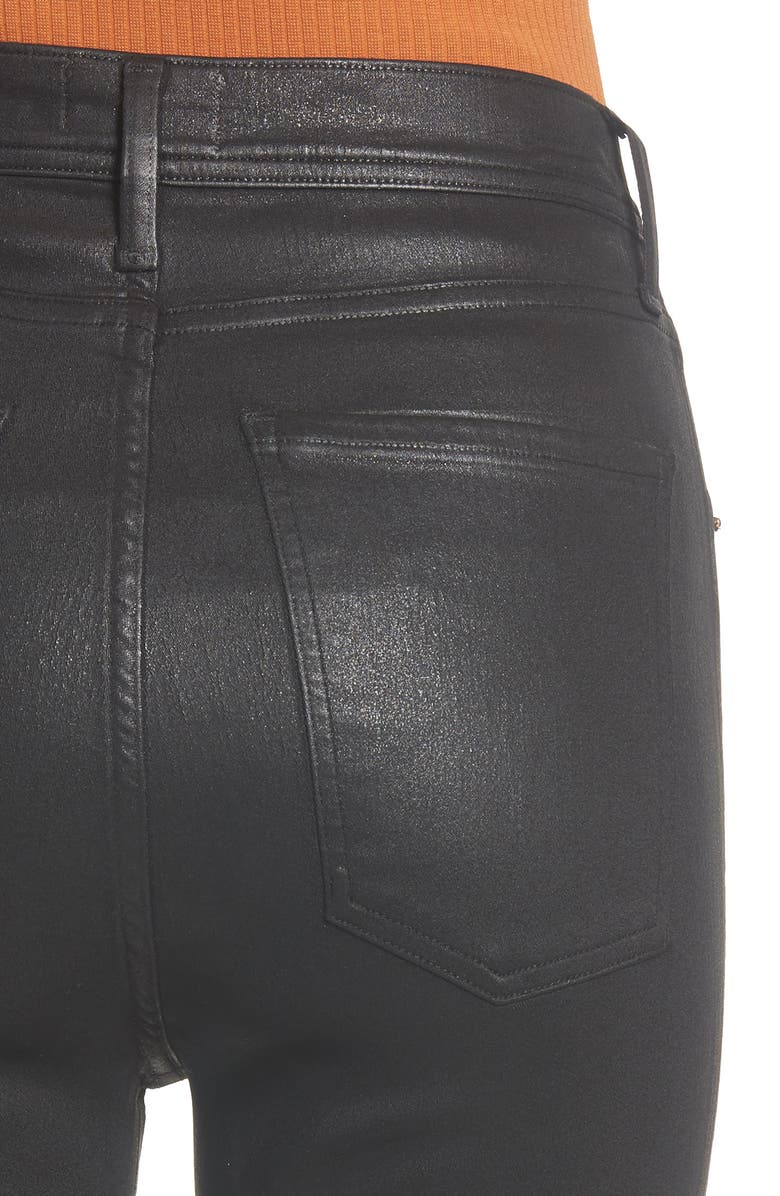 AGOLDE Roxanne Faux Leather High Waist Ankle Skinny Pants, Alternate, color, 