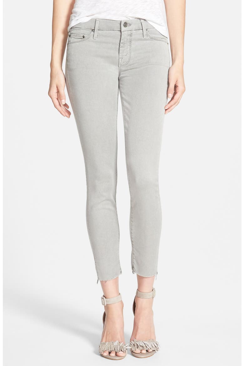 'The Looker' Frayed Ankle Skinny Jeans, Main, color, A RUN IN THE PARK