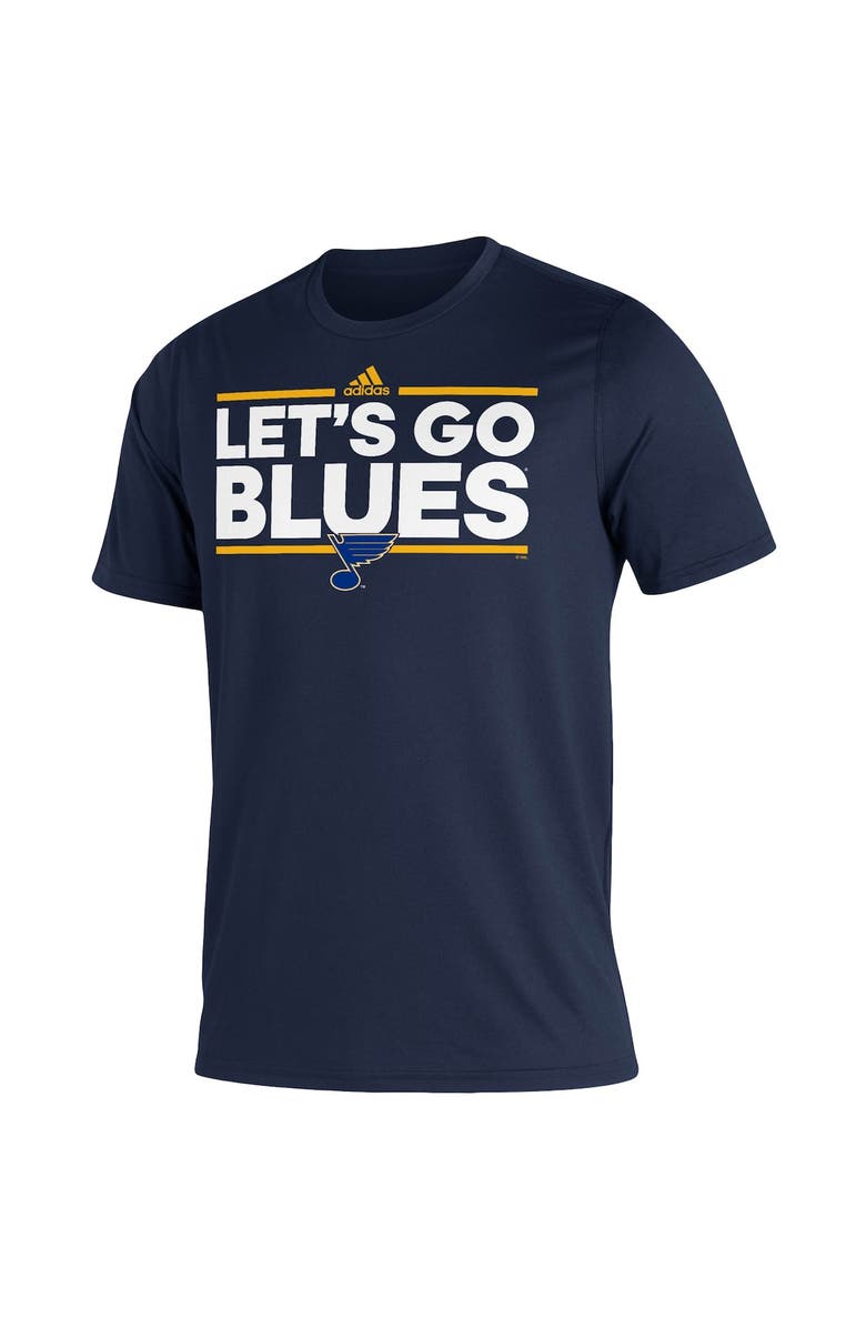 adidas Men's adidas Navy St. Louis Blues Dassler AEROREADY Creator T-Shirt, Alternate, color, 