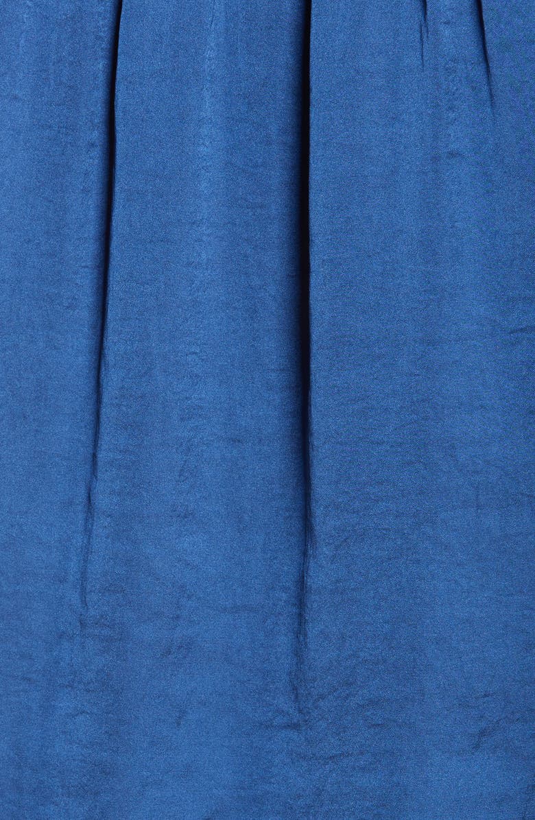 Vince Camuto Smocked Long Sleeve V-Neck Blouse, Alternate, color, Deep Blue