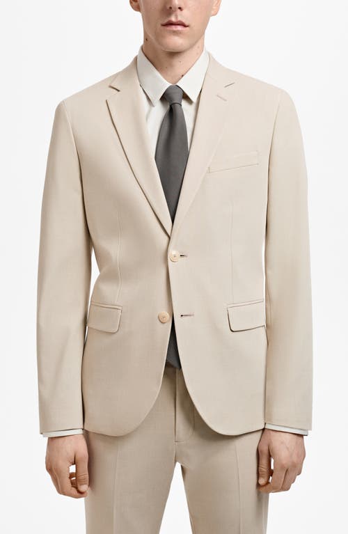 Mango Slim Fit Suit Sport Coat In Beige