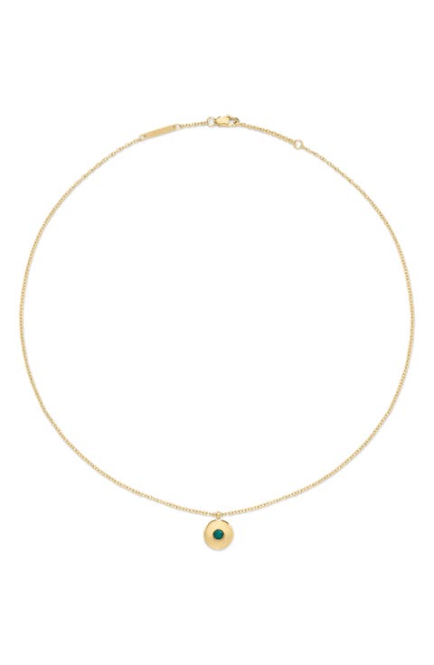 Birthstone Pendant Necklace