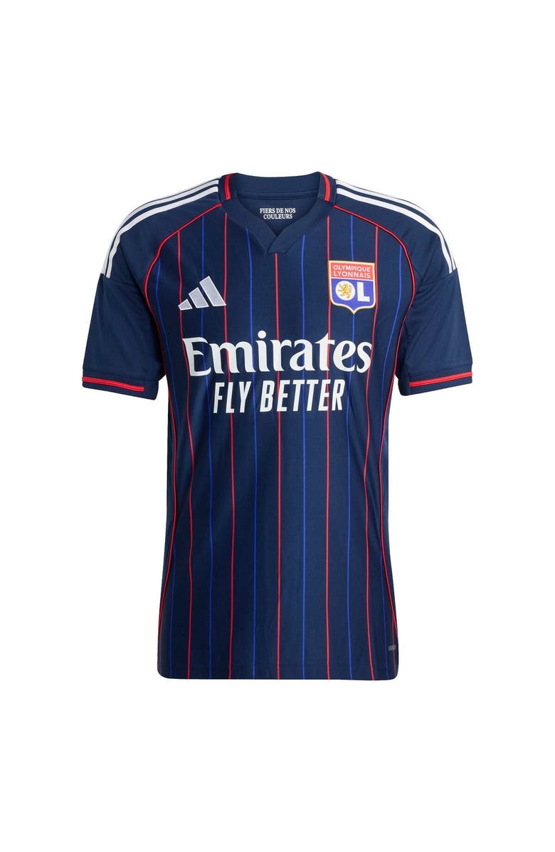 adidas Men's adidas Blue Olympique Lyonnais 2025/26 Away Replica Jersey, Alternate, color, Blue