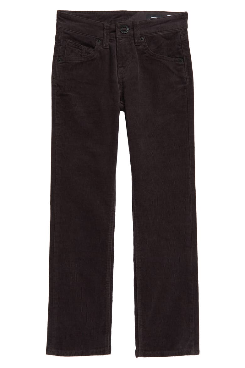 Vorta Corduroy Pants, Main, color, ASPHALT BLACK