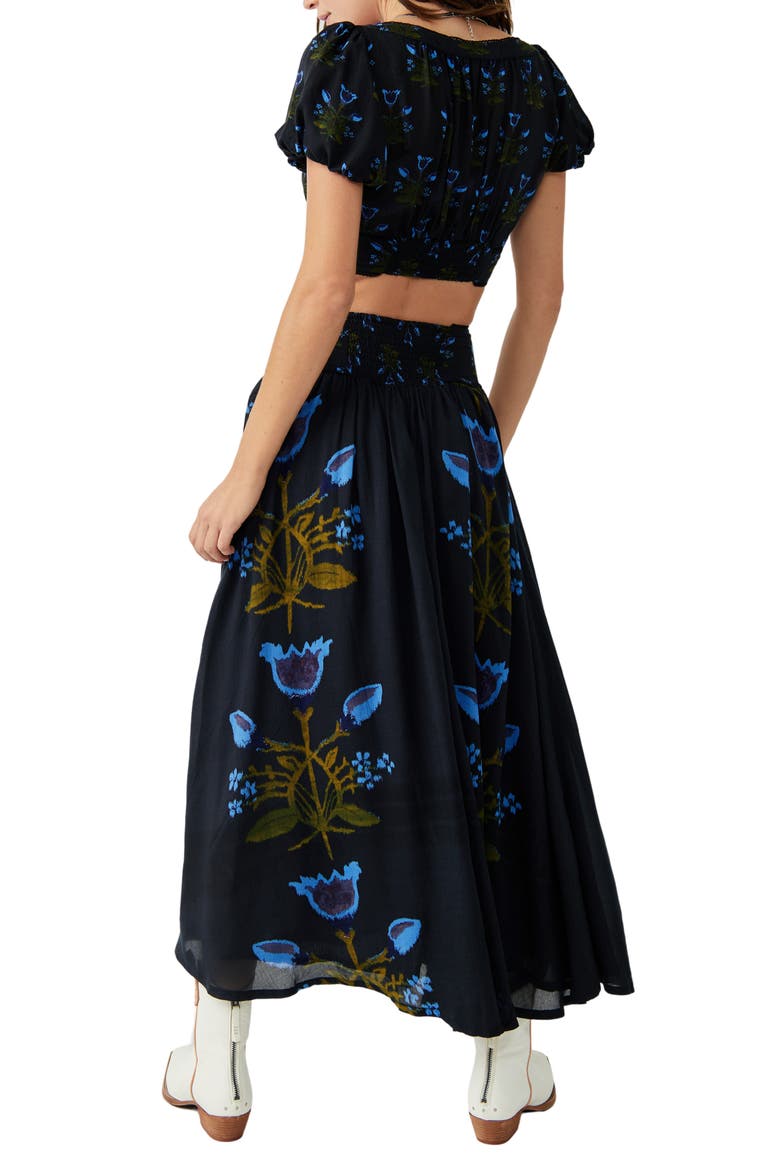 Easy to Love Floral Two-Piece Maxi Dress, Alternate, color, BLACK COMBO