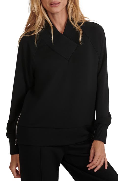 Macie Zip Hem Sweatshirt
