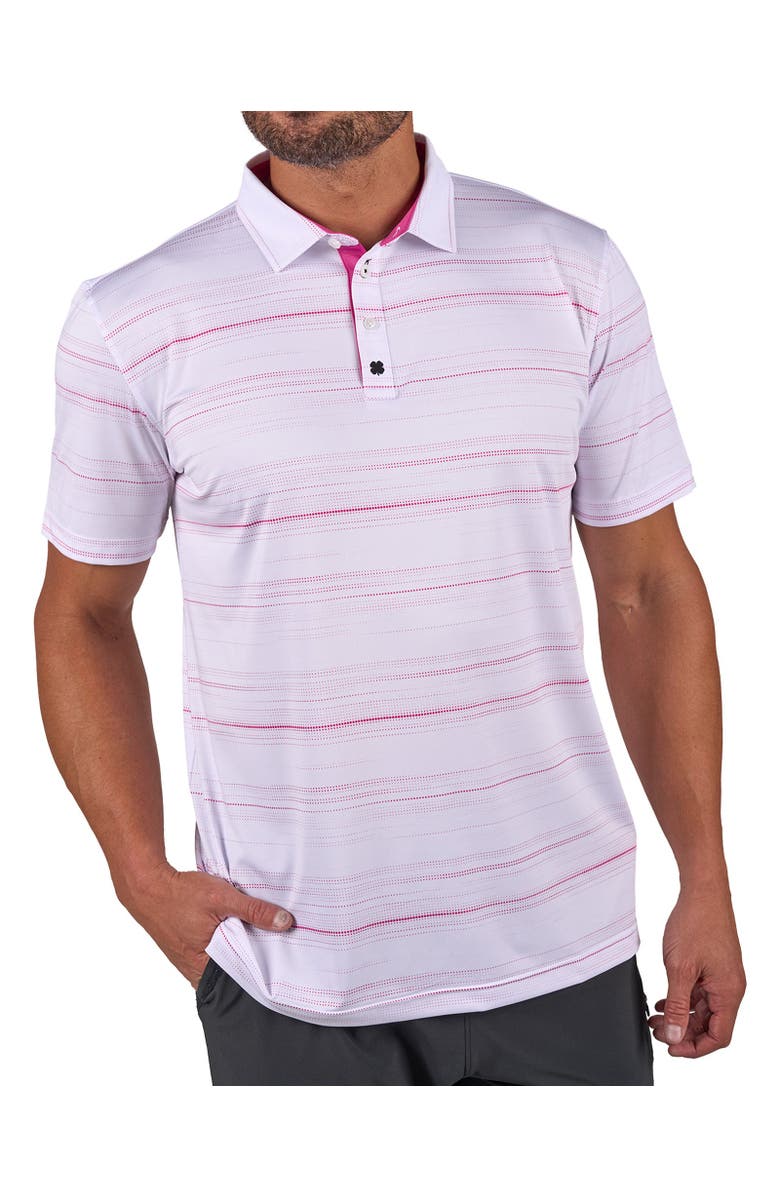 Black Clover Dots Polo, Main, color, White