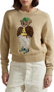 Polo Ralph Lauren Polo Bear Embroidered Cotton Crewneck Sweater