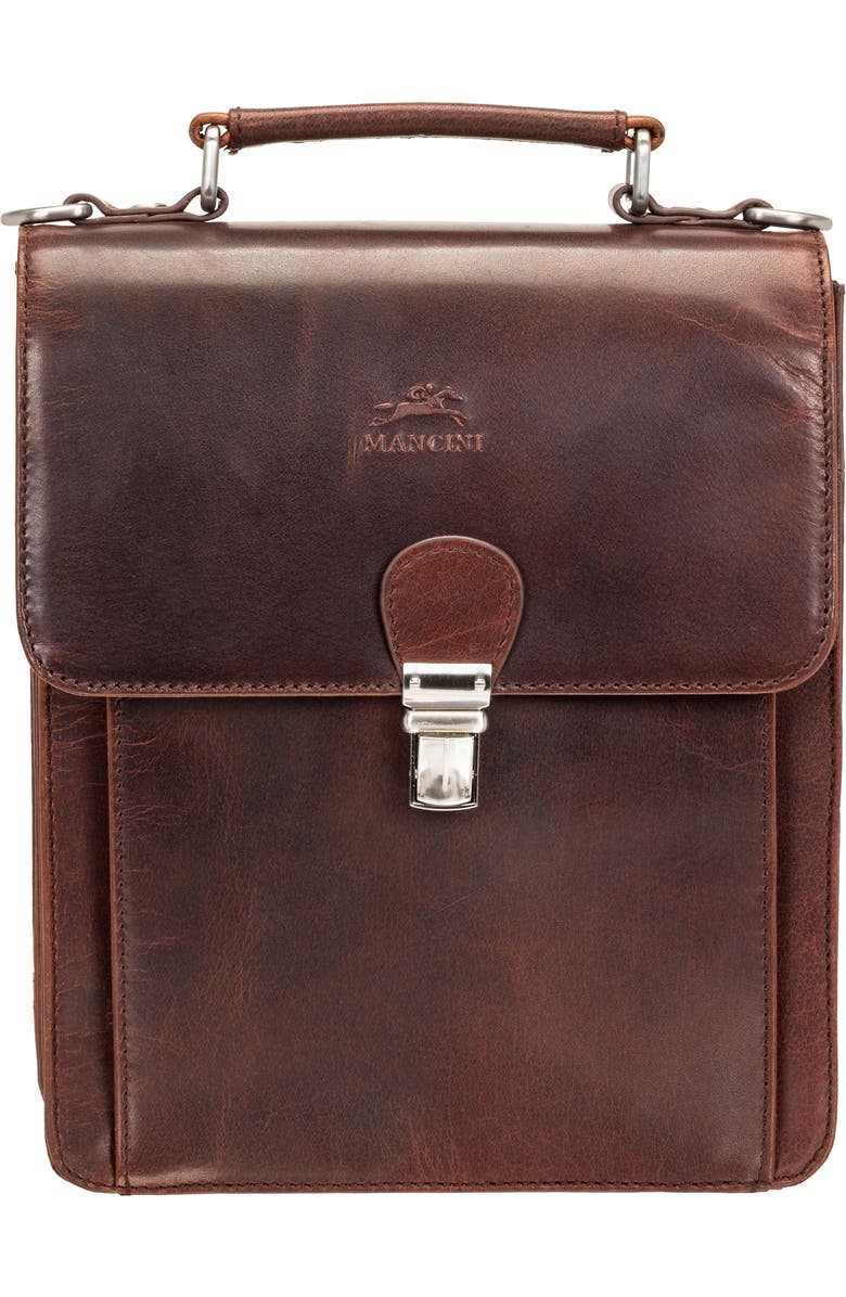 Mancini Organizer Travel Bag, Alternate, color, Brown