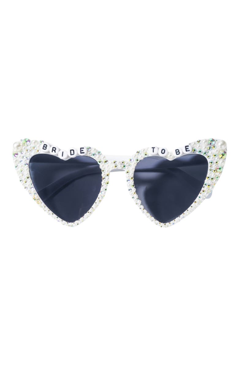 Untamed Petals Bride To Be Sunnies, Main, color, White