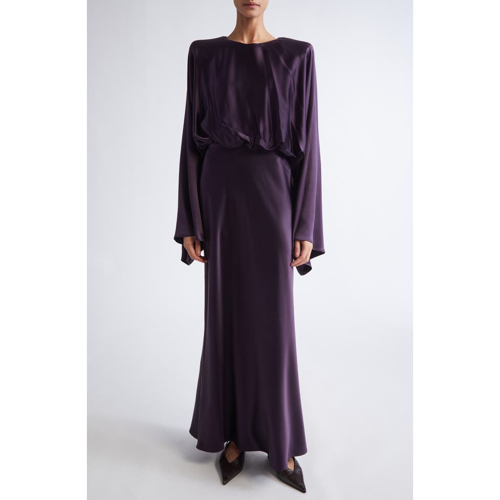 Altuzarra Evinka Long Sleeve Silk Satin Dress in Orchid  product