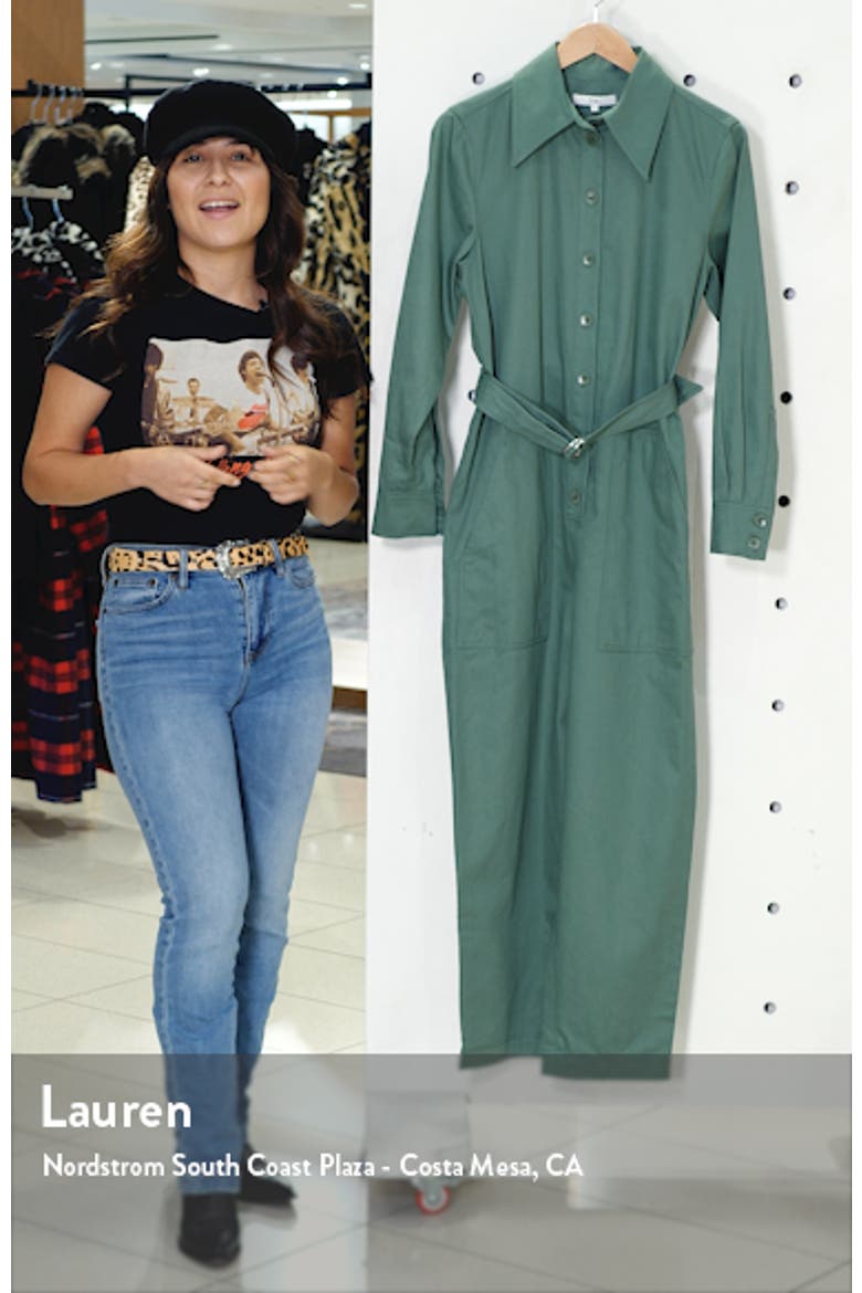 Long Sleeve Cotton Twill Jumpsuit video