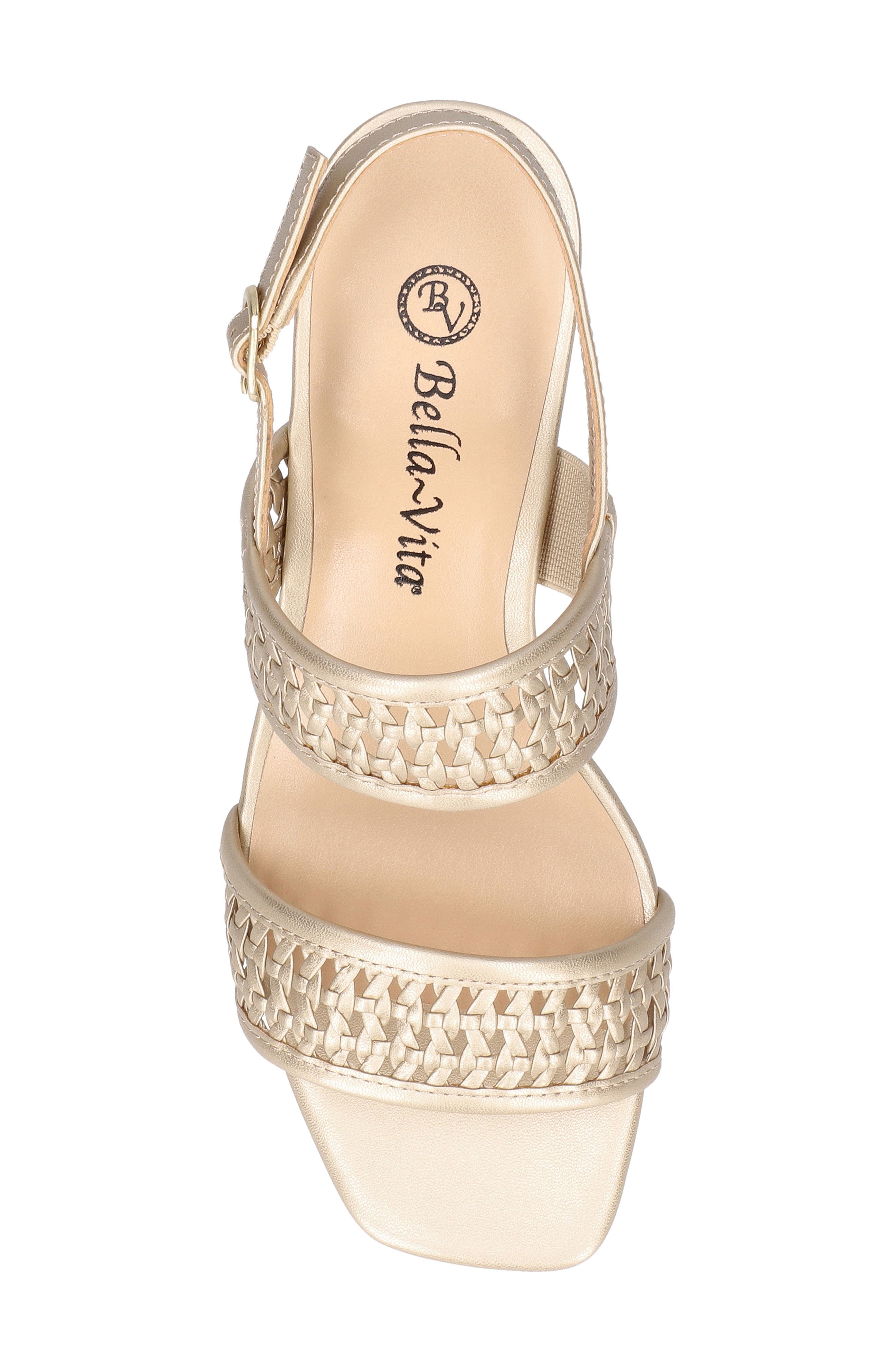 Xannon Block Heel Slingback Sandal, Alternate, color, CHAMPAGNE