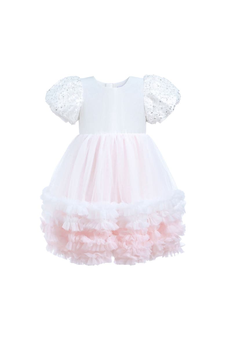 Gem Teacup Dress, Alternate, color, White