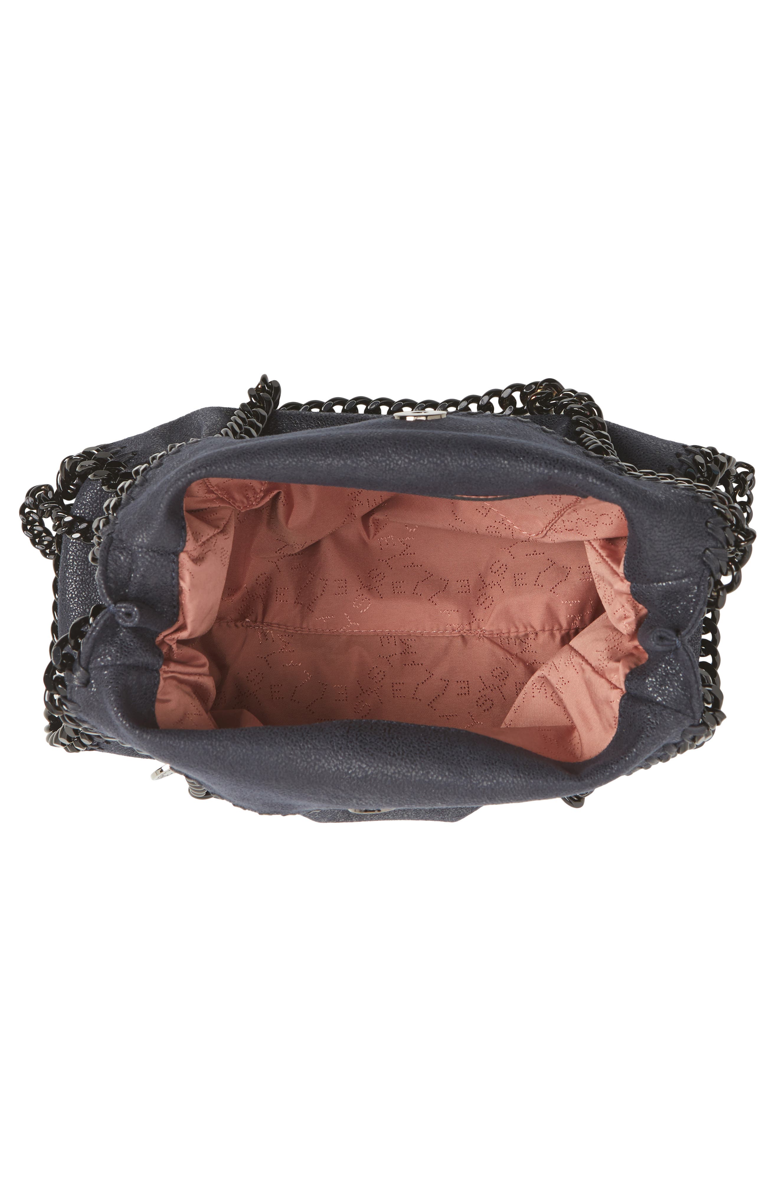 Stella McCartney Mini Falabella Shaggy Deer Faux Leather Tote, Alternate, color, 