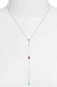 Nadri Semiprecious Stone Drop Y-Necklace