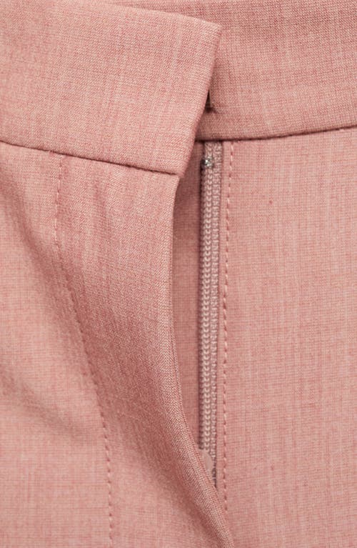 Mango Straight Leg Pants In Pastel Pink