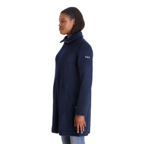 Modern Eternity Maternity Modern Eternity Khloe 3-in-1 Wool-blend Maternity Coat Semi-fitted In Blue