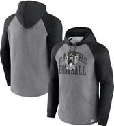 FANATICS Men's Fanatics Branded Heather Gray Las Vegas Raiders Favorite Arch Raglan Pullover Hoodie