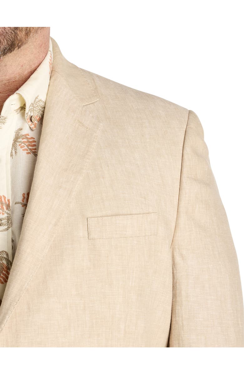 Tallia Big & Tall Linen Suit Jacket, Alternate, color, Tan