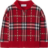 Burberry Check Wool Bomber Jacket