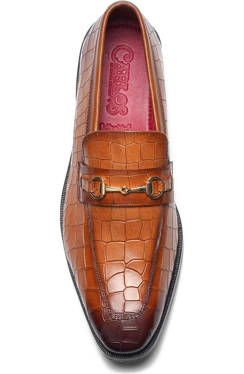 CARLOS SANTANA Havana Bit Loafer, Alternate, color, Tan Croco Print