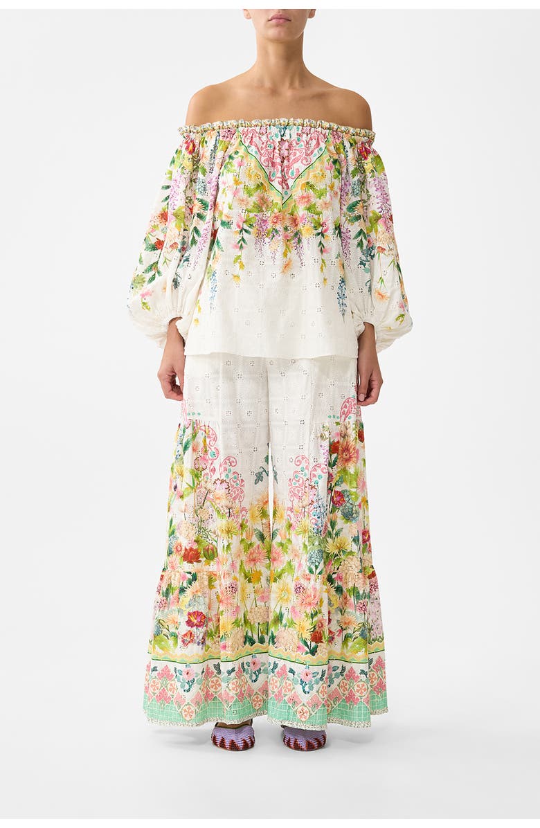 Camilla Trouser With Tiered Panels, Main, color, The Call Of Catalonia