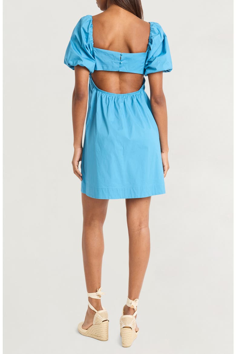 Bubble Sleeve Minidress, Alternate, color, CENDRE BLUE