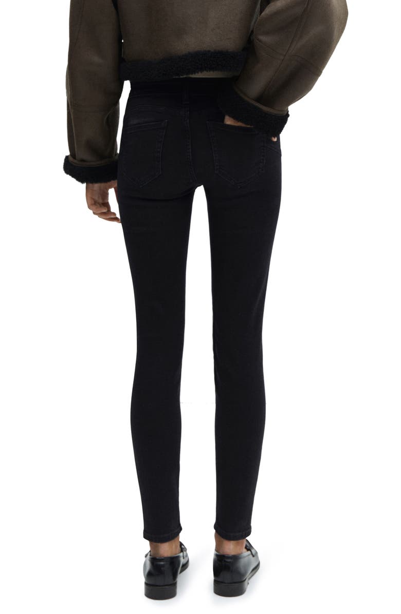 MANGO Skinny Push-Up Jeans, Alternate, color, 