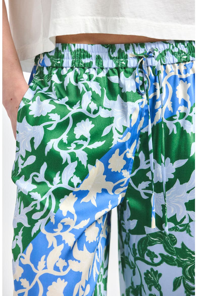 Aurely Draped Wide Leg Pants, Alternate, color, BLUE BOTANICAL