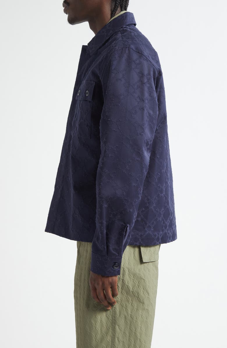 Givenchy Monogram 72 Military Shirt, Alternate, color, Navy