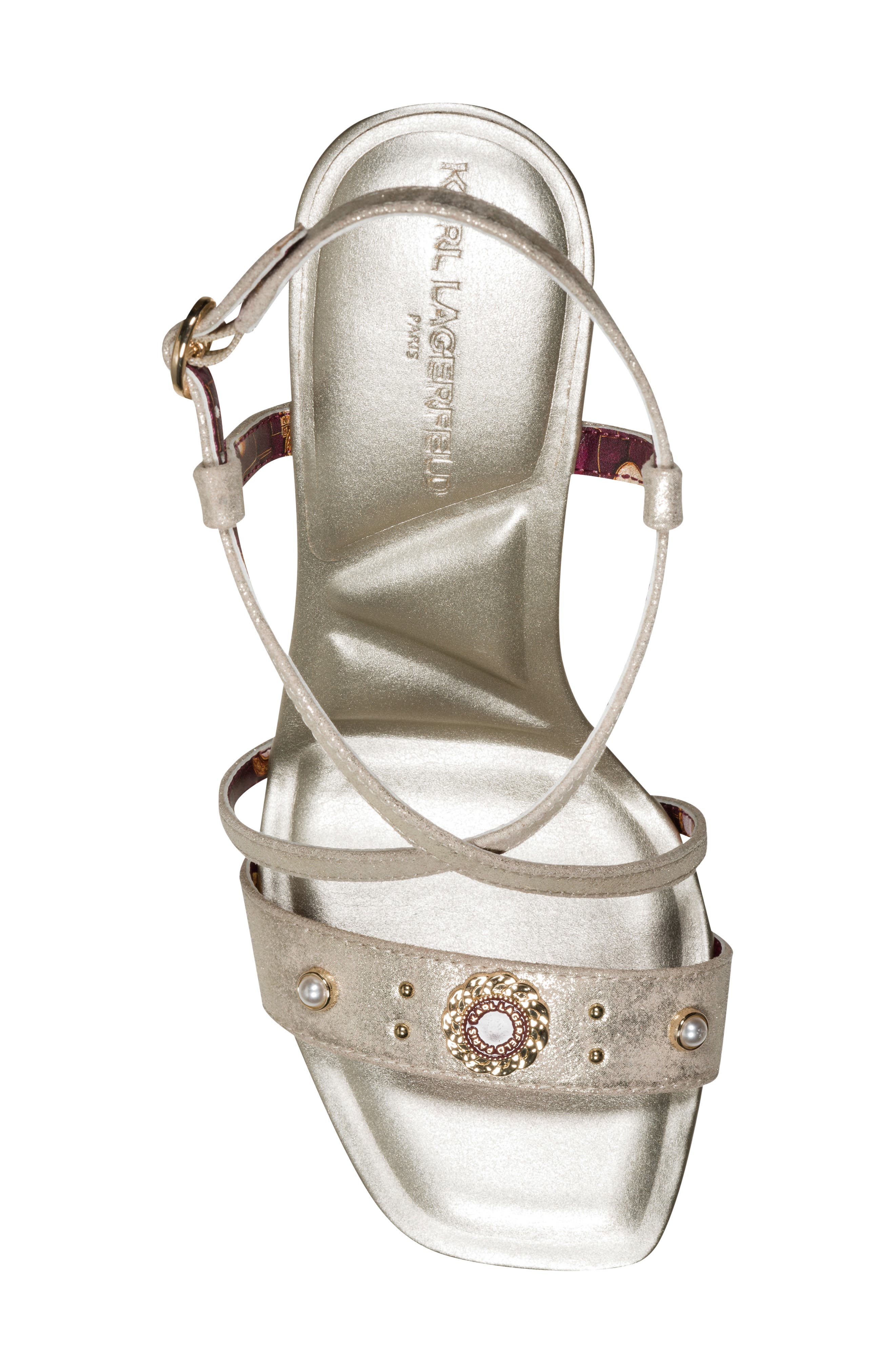 Caely Strappy Sandal, Alternate, color, CHAMPAGNE