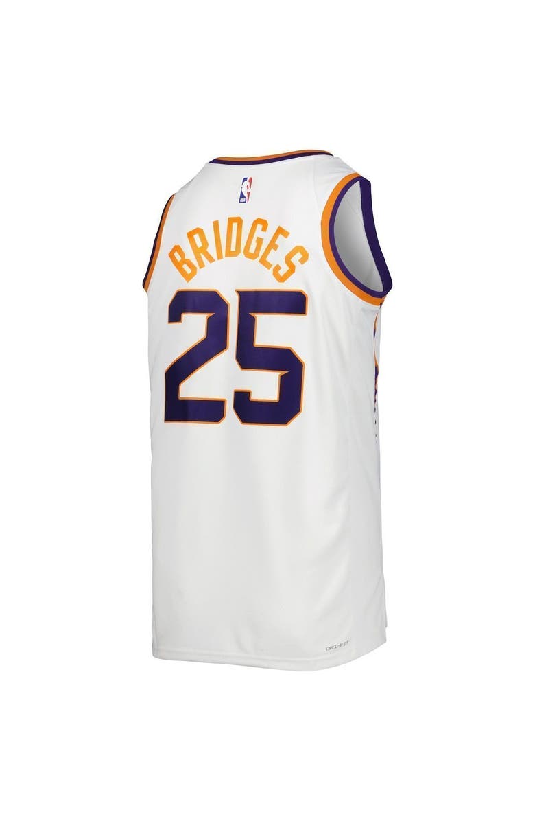 Nike Unisex Nike Mikal Bridges White Phoenix Suns Swingman Jersey - Association Edition, Alternate, color, 