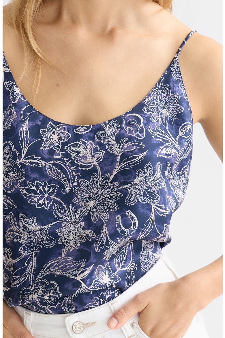 Mixed Print Camisole, Alternate, color, LUCKY BANDANA DRESS BLUES