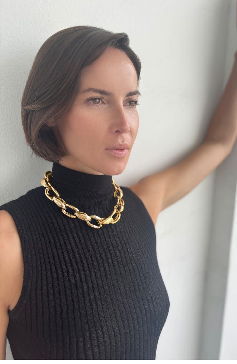 st. Moran Chunky Chain Necklace, Alternate, color, Gold