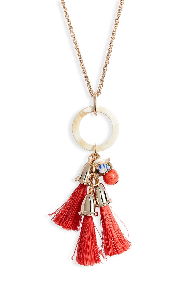 Akola Long Tassel Pendant Necklace, Alternate, color, 