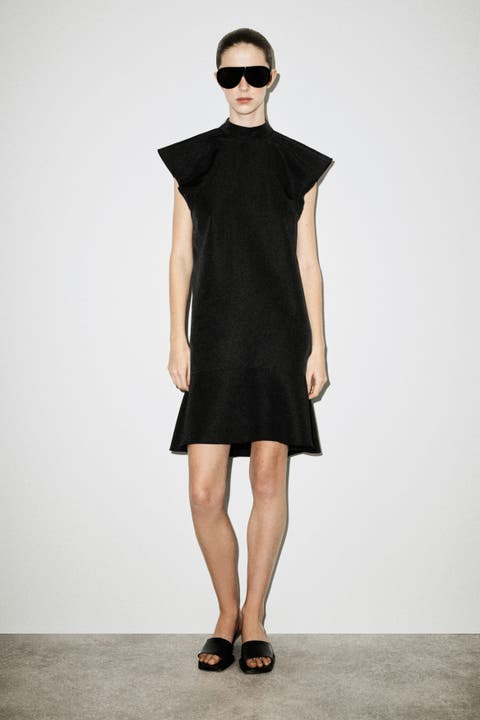 Sculpted Turtleneck Dress