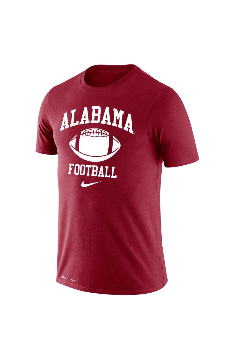 Nike Men's Nike Crimson Alabama Crimson Tide Retro Football Lockup Legend Performance T-Shirt, Alternate, color, 