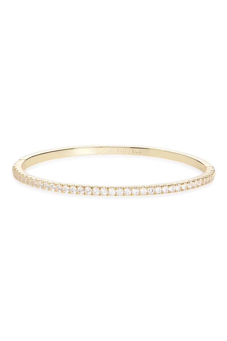 Juliette Cubic Zirconia Bangle, Main, color, GOLD / CLEAR