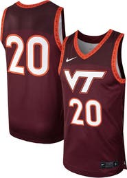 Nike Men's Nike #20 Maroon Virginia Tech Hokies Replica Basketball Jersey