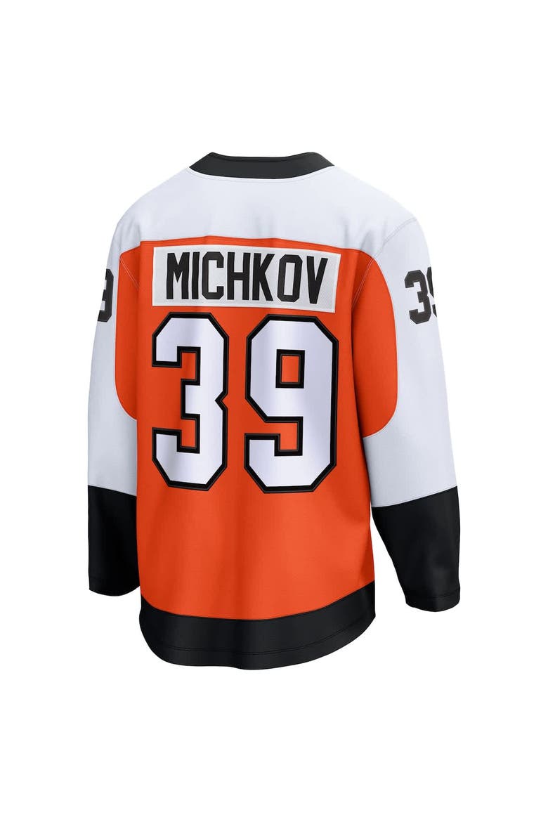Men's Fanatics Matvei Michkov Orange Philadelphia Flyers Home Premier Breakaway Player Jersey, Alternate, color, Orange