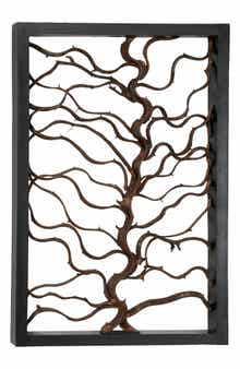 SONOMA SAGE HOME Black Rustic Teak Wood Wall Decor, 36 x 24