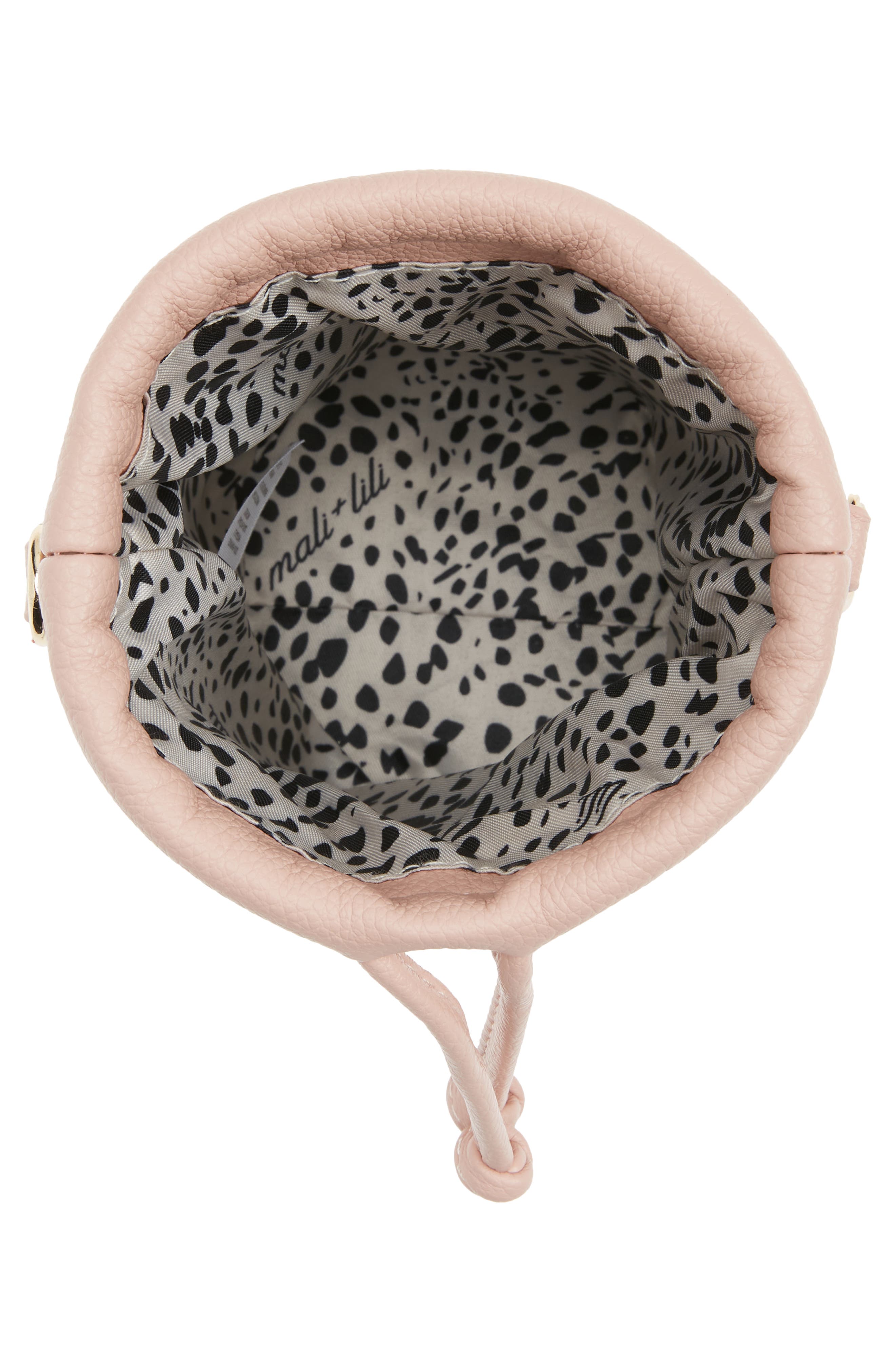 Mali + Lili Kristen Vegan Leather Water Bottle Crossbody Bag, Alternate, color, Blush