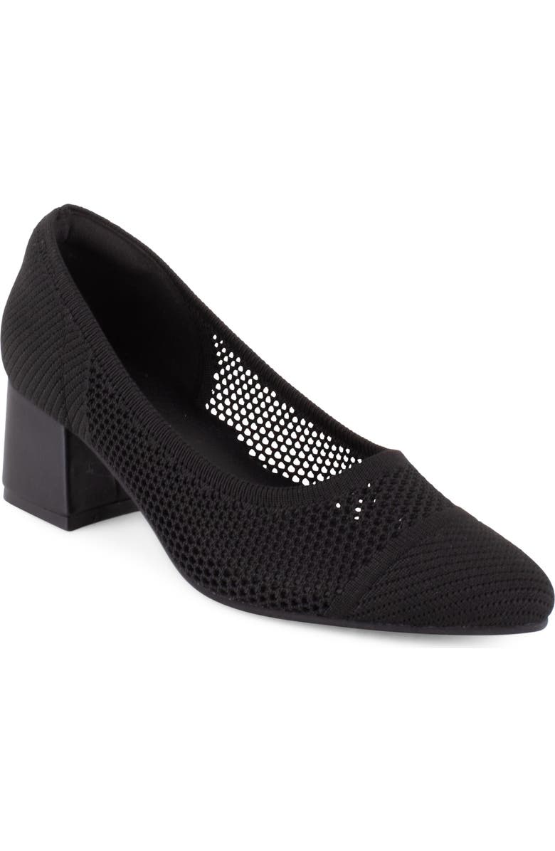 Tahari Basilica Cap Toe Pump, Main, color, Black