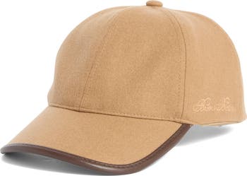 Brooks Brothers Wool & Leather Adjustable Baseball Cap | Nordstromrack