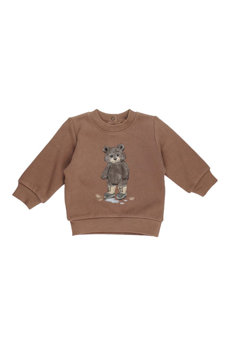 Graphic Fleece Sweatshirt, Main, color, BLACK BEAR