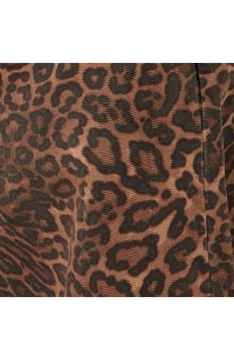 Hush Jack Barrel Leg Pull On Cotton Pants, Alternate, color, Brown Leopard Print