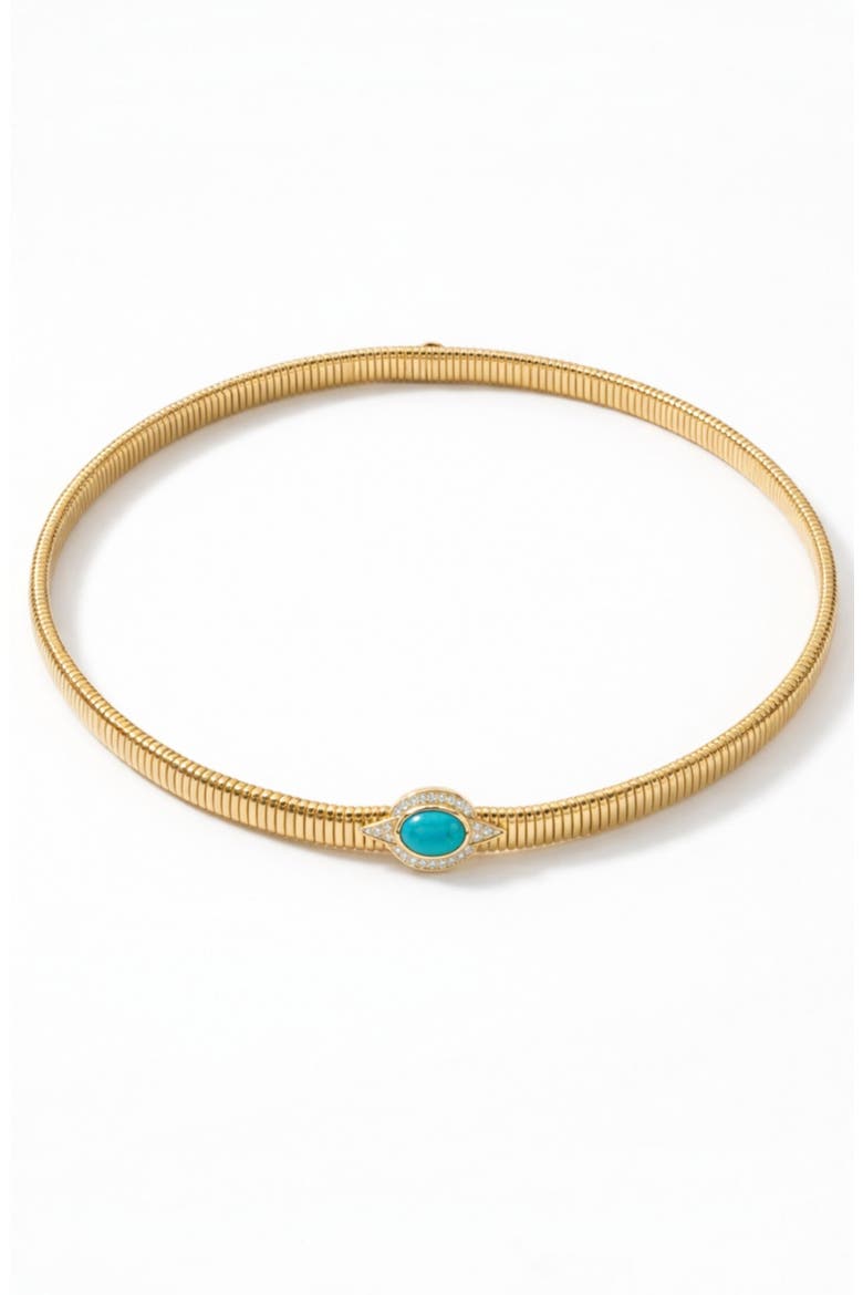 Milano Tubogas Necklace, Main, color, Turquoise
